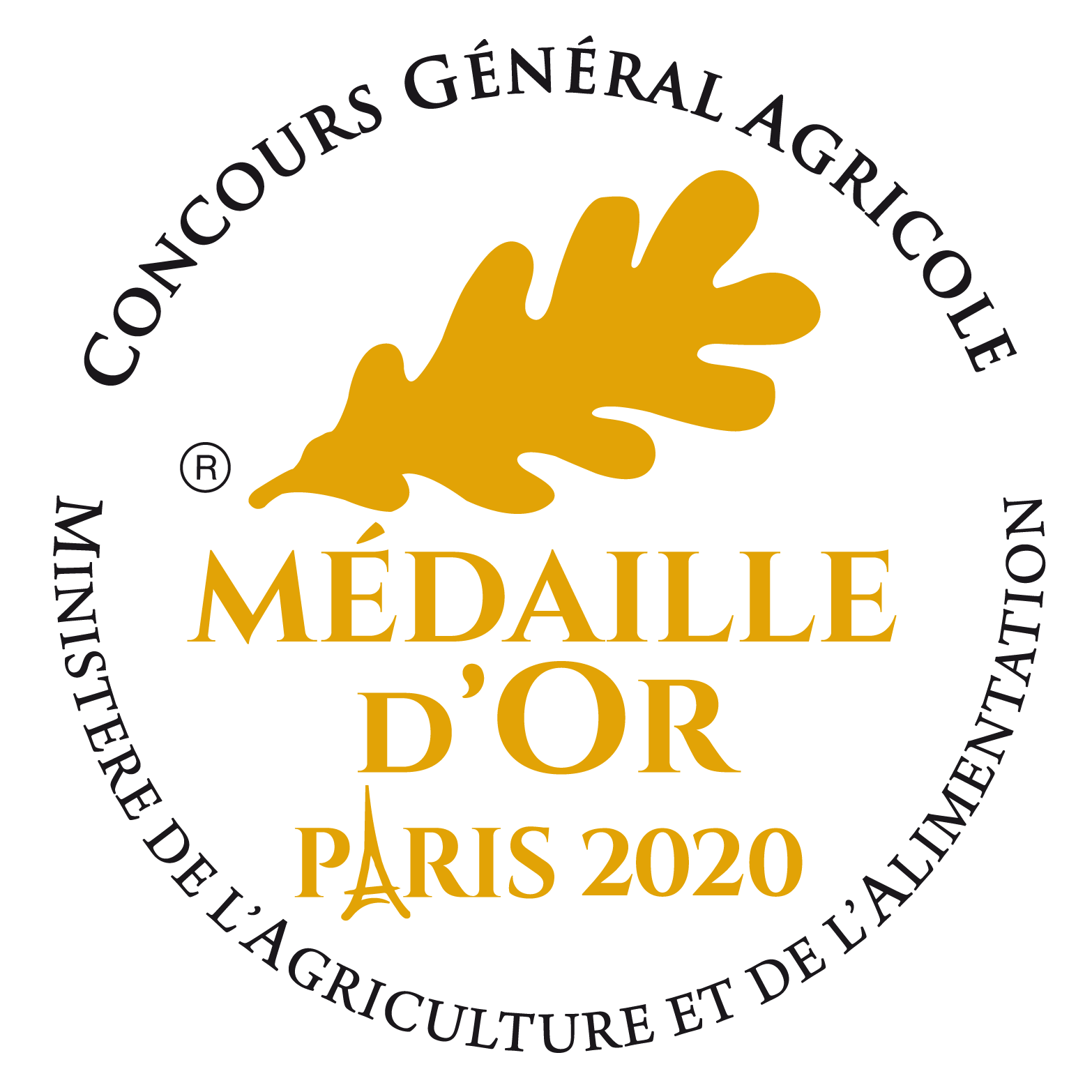 Medaille Or 2020 CGA CR BLANC 2019